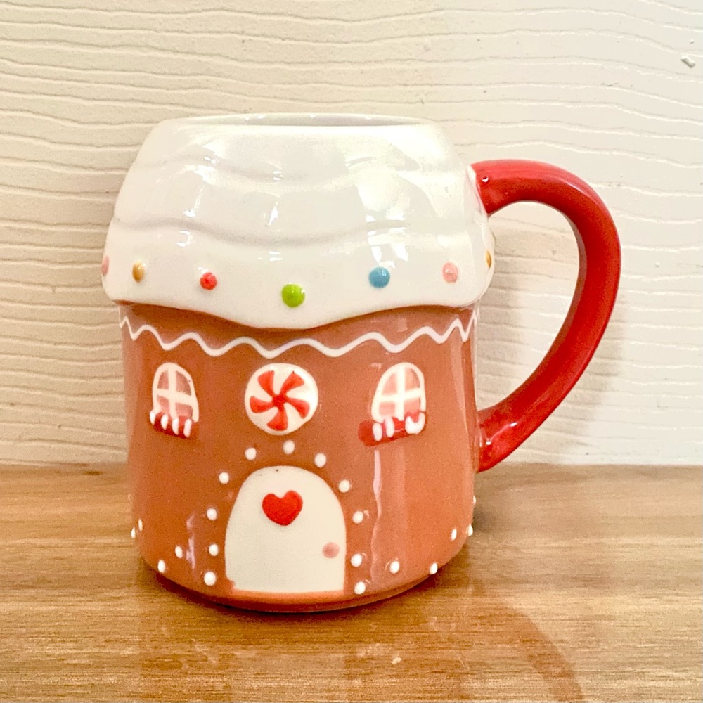 Target Gingerbread House Mug Christmas Holiday 2021 — Threshold 13oz Stoneware
